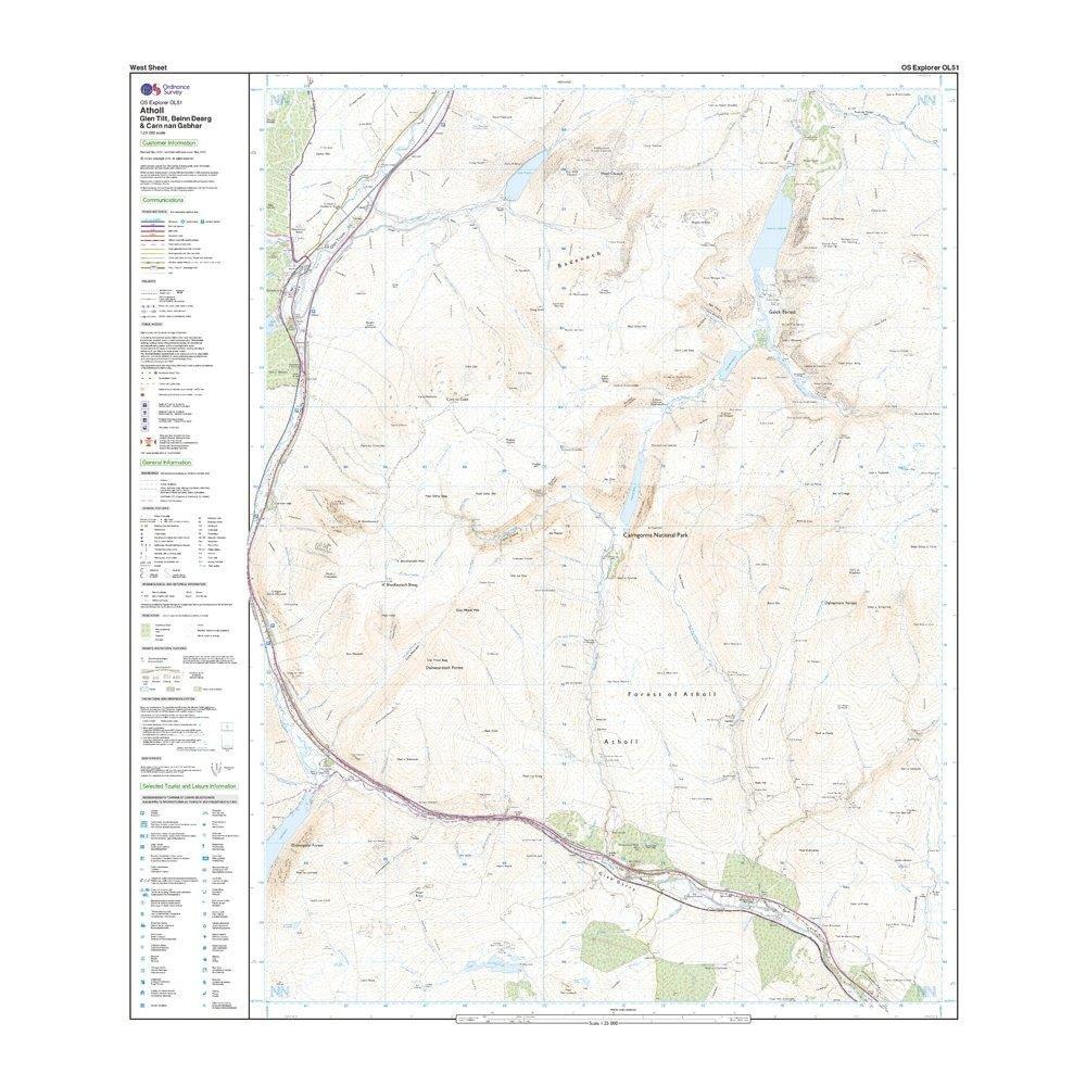 Explorer Active OL51 Atholl Map With Digital Version