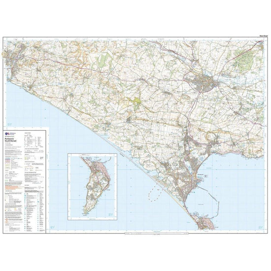 Explorer OL15 Purbeck & South Dorset Map With Digital Version