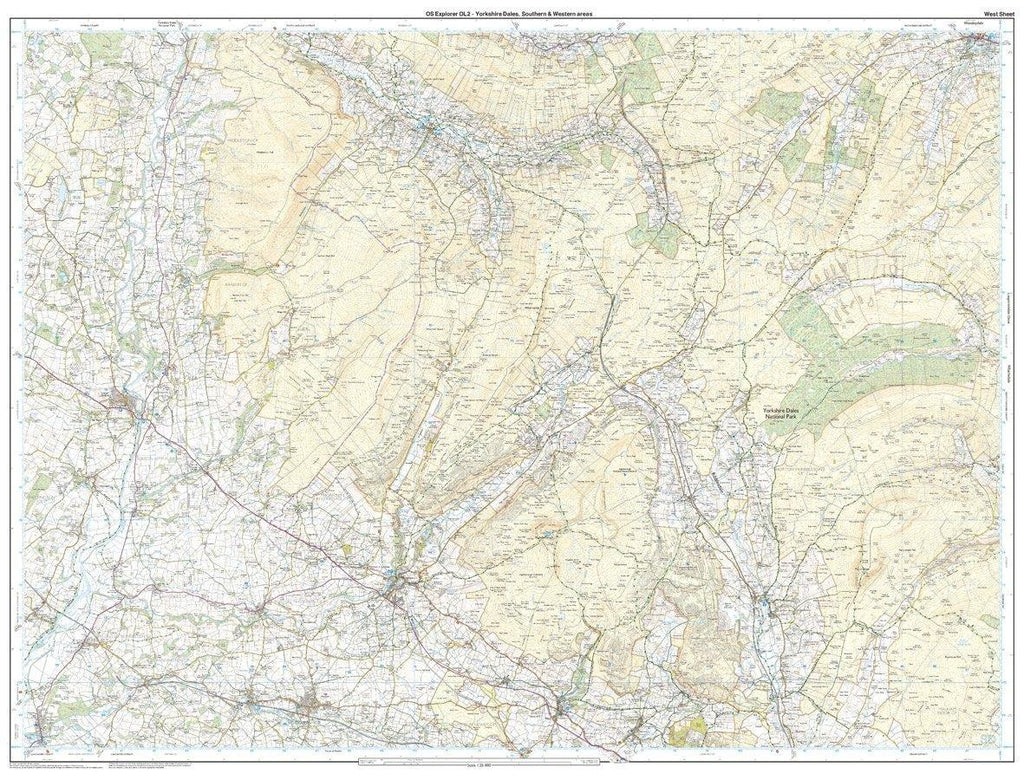 Explorer OL2 Yorkshire Dales - Southern & Western Areas Map With Digital Version