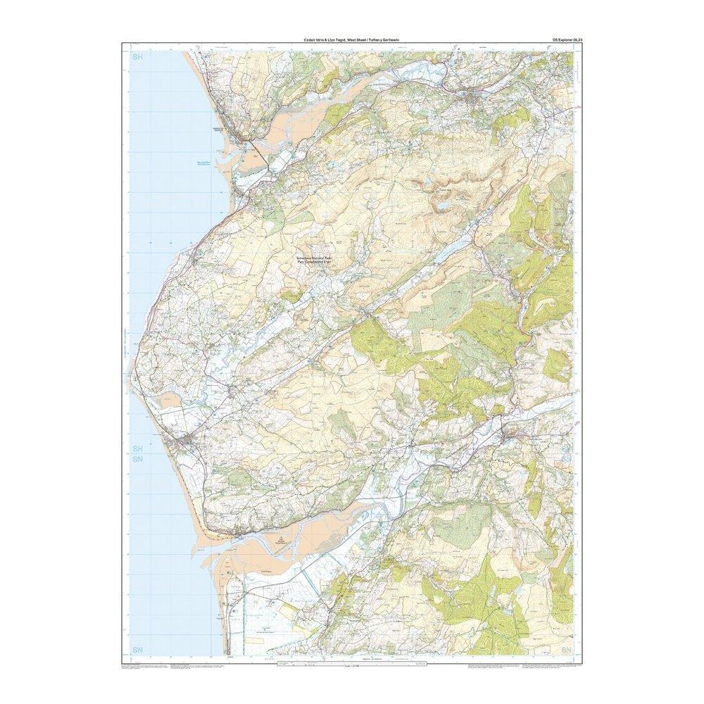 Explorer OL23 Cadair Idris & Llyn Tegid Map With Digital Version