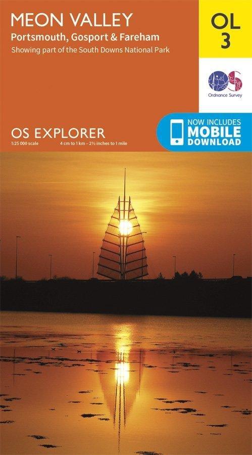 Explorer OL3 Meon Valley, Portsmouth, Gosport and Fareham Map With Digital Version