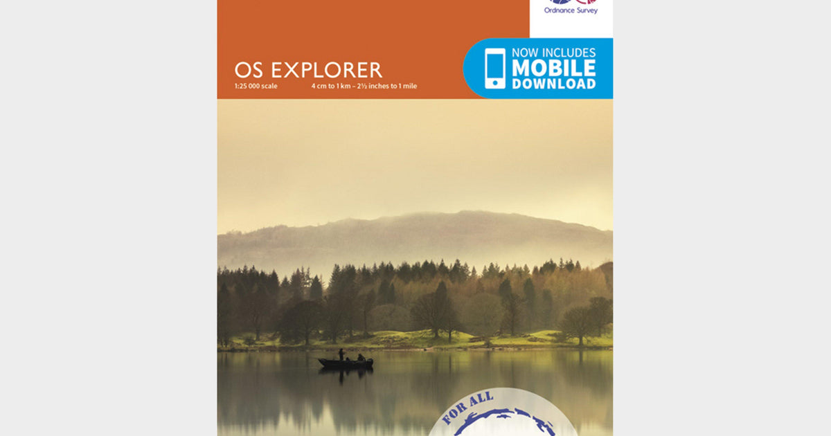 Ordnance Survey Explorer Active OL7 The English Lakes - South Eastern ...