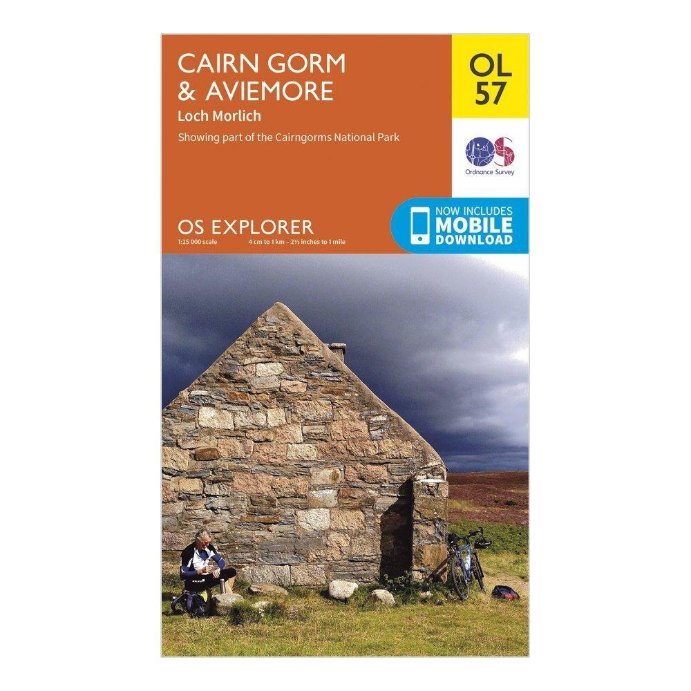 Explorer OL57 Cairn Gorm & Aviemore Map With Digital Version