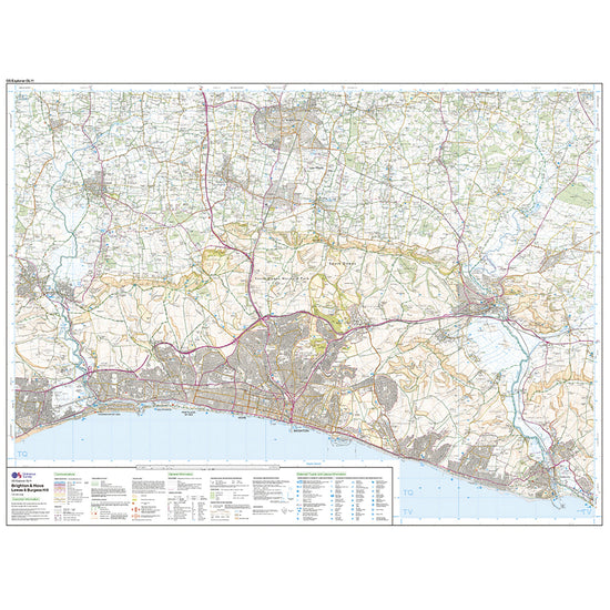 Explorer Active OL11 Brighton & Hove Map With Digital Version