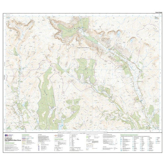 Explorer OL53 Lochnagar, Glen Muick & Glen Clova Map With Digital Version