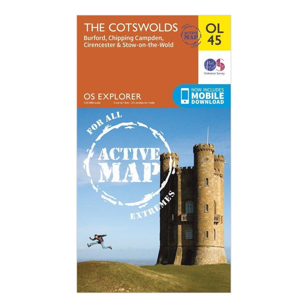 Explorer Active OL45 The Cotswolds Map With Digital Version
