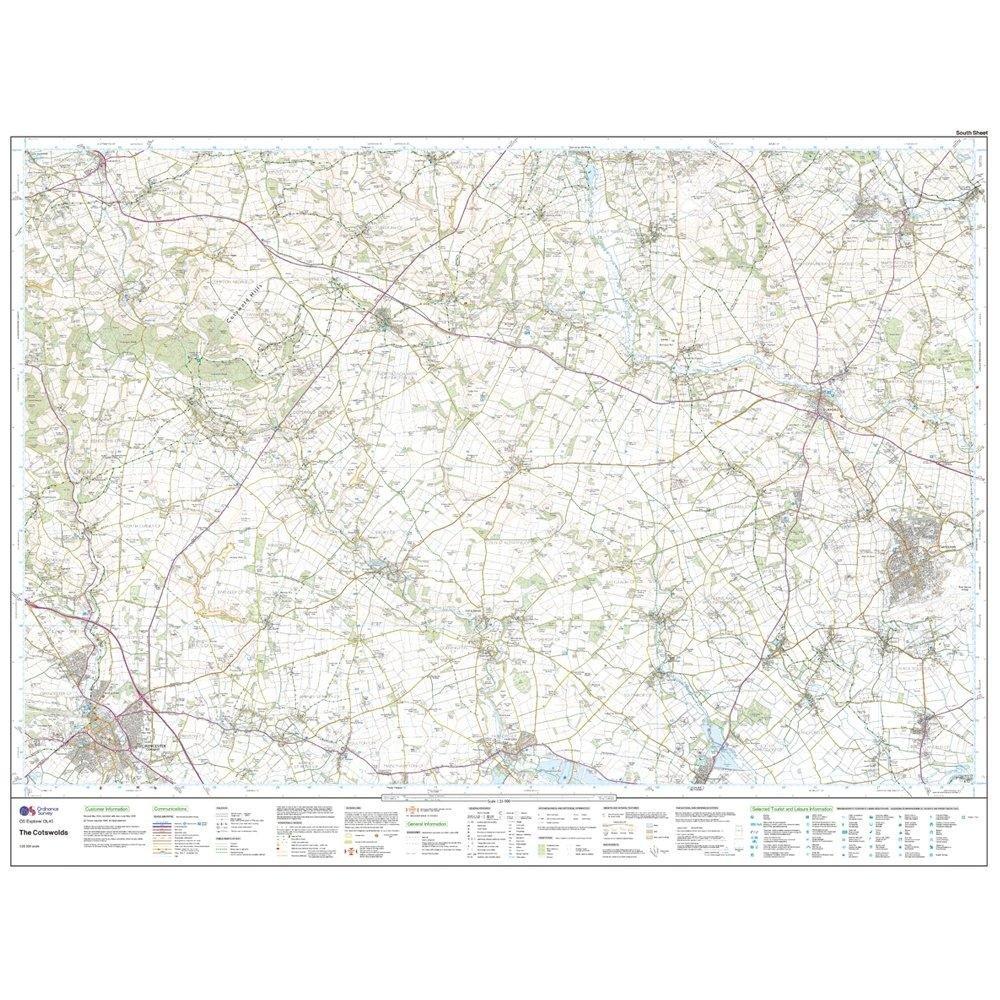 Explorer Active OL45 The Cotswolds Map With Digital Version