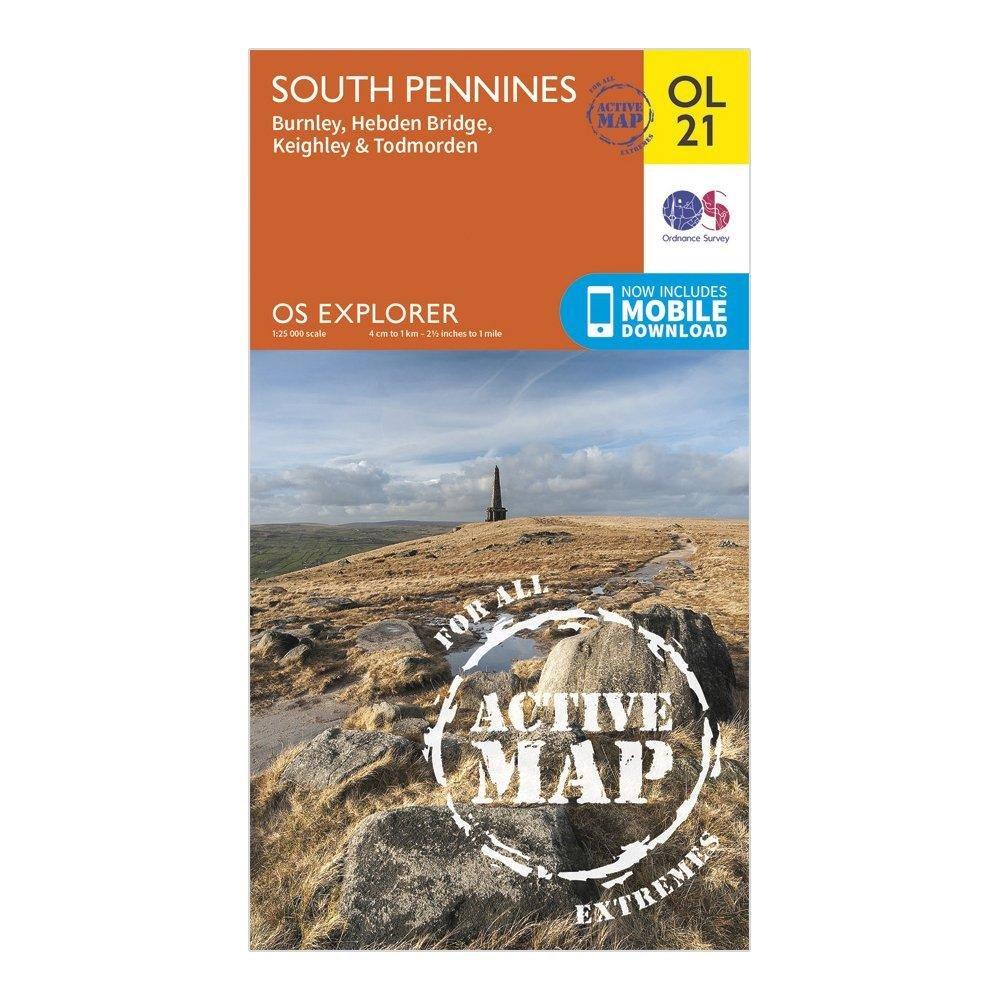 Explorer Active OL21 South Pennines Map With Digital Version