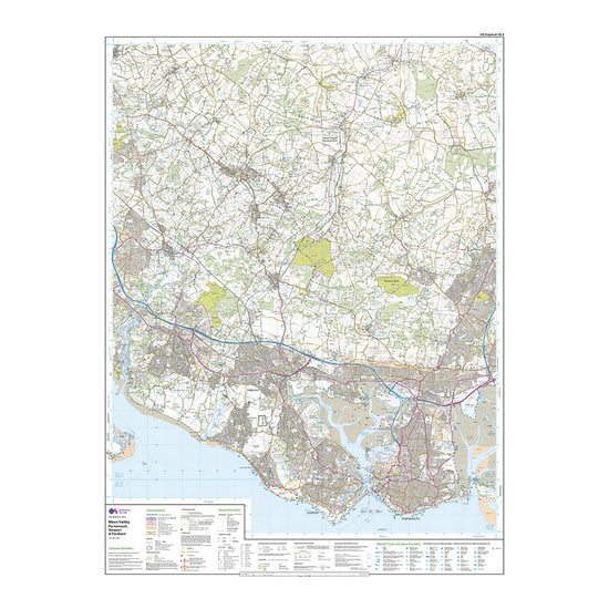 Explorer Active OL3 Meon Valley, Portsmouth, Gosport & Fareham Map With Digital Version