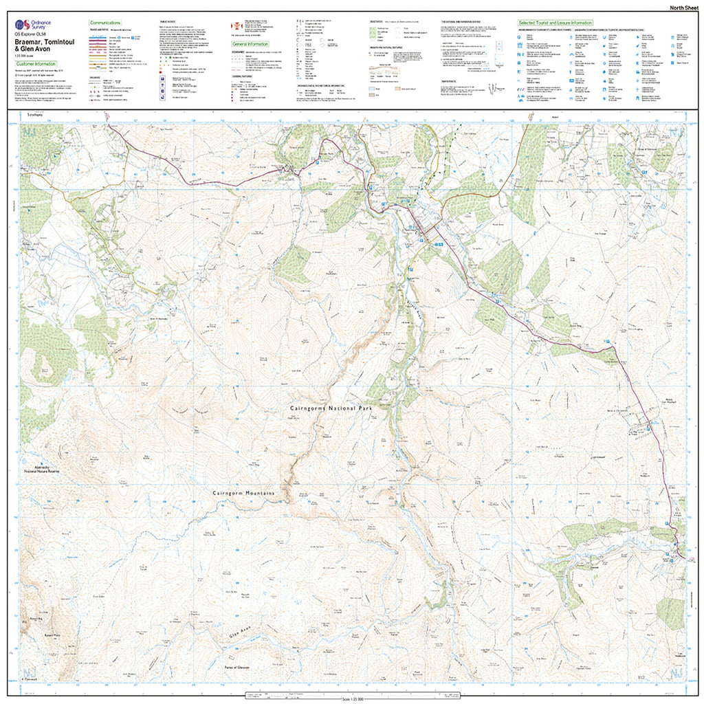 Explorer Active OL58 Braemar, Tomintoul & Glen Avon Map With Digital Version