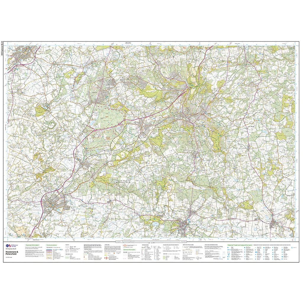 Explorer Active OL33 Haslemere & Petersfield Map With Digital Version