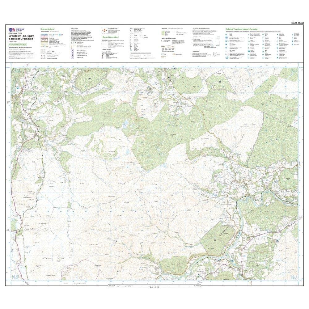 Explorer OL61 Grantown-on-Spey & Hills of Cromdale Map With Digital Version