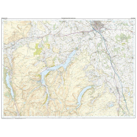 Explorer Active OL5 The English Lakes - North Eastern Area Map With Digital Version