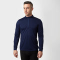 Men's Long Sleeve Zip Neck Thermal T-Shirt