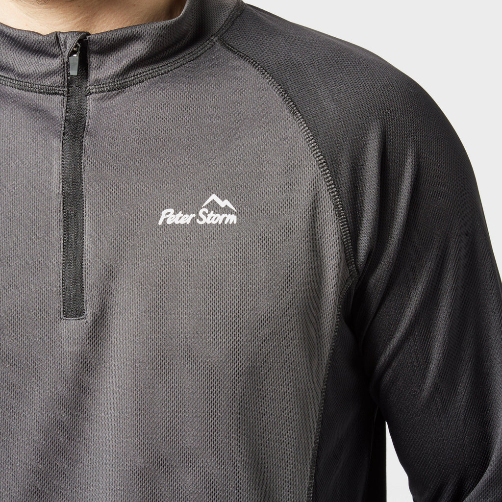 Men’s Long Sleeve Zip Tech Tee