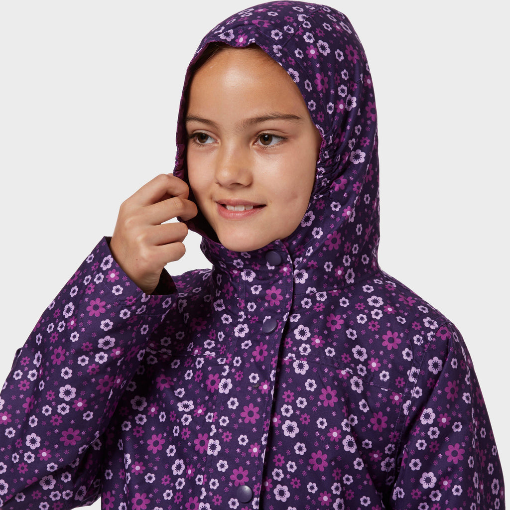 Kids' Waterproof Patterned Jacket