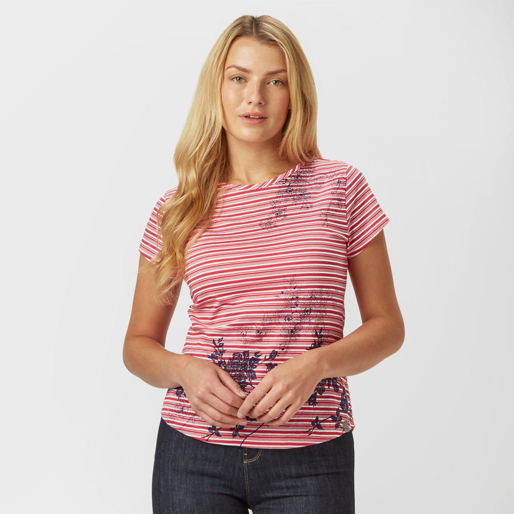 Women’s Striped Floral Tee