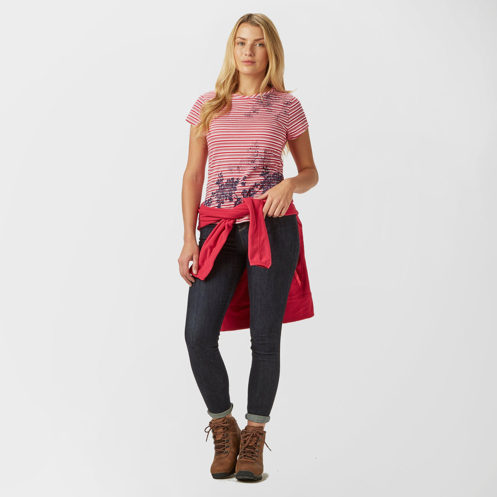 Women’s Striped Floral Tee