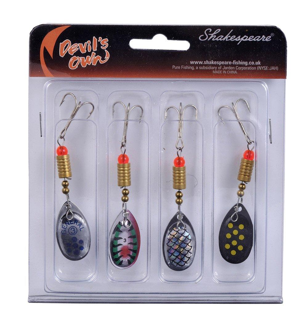Devil's Own 7g Spinner Selection, 4 pack