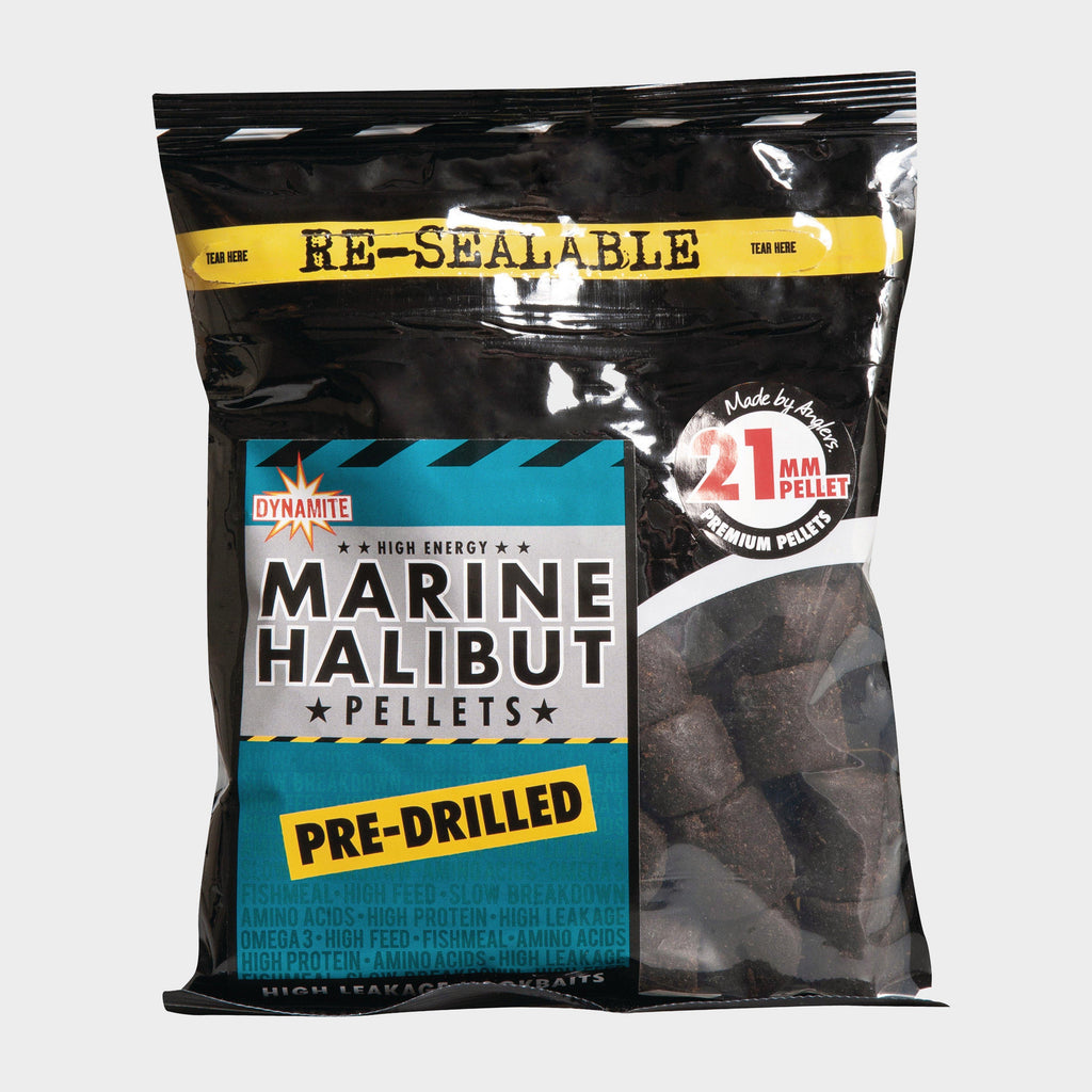 Marine Halibut Pellets, Pre-Drilled 21mm (350g bag