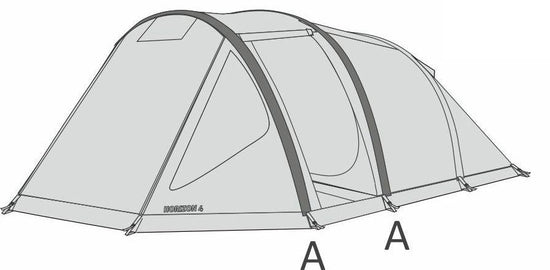 Front/Middle Air Tube for Horizon 4 Tent