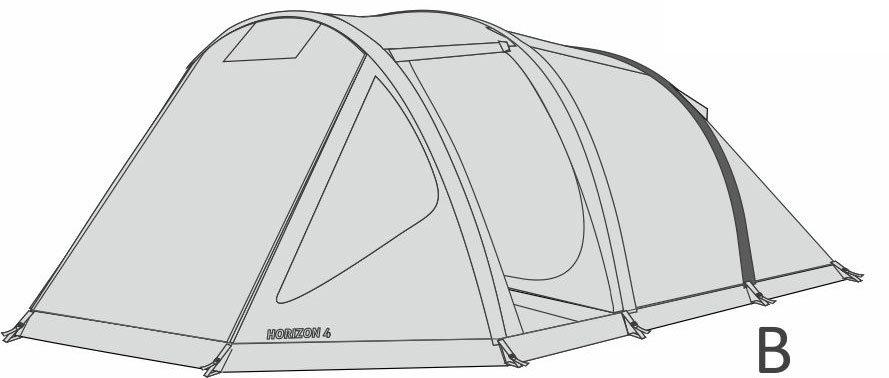 Rear Air Tube for Horizon 4 Tent