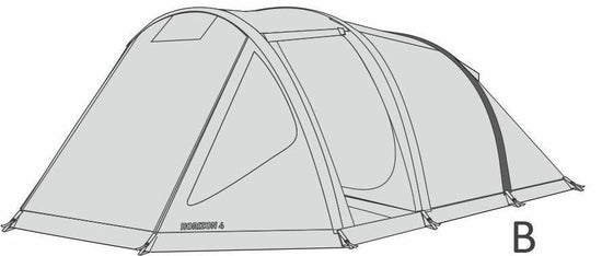 Rear Air Tube for Horizon 4 Tent