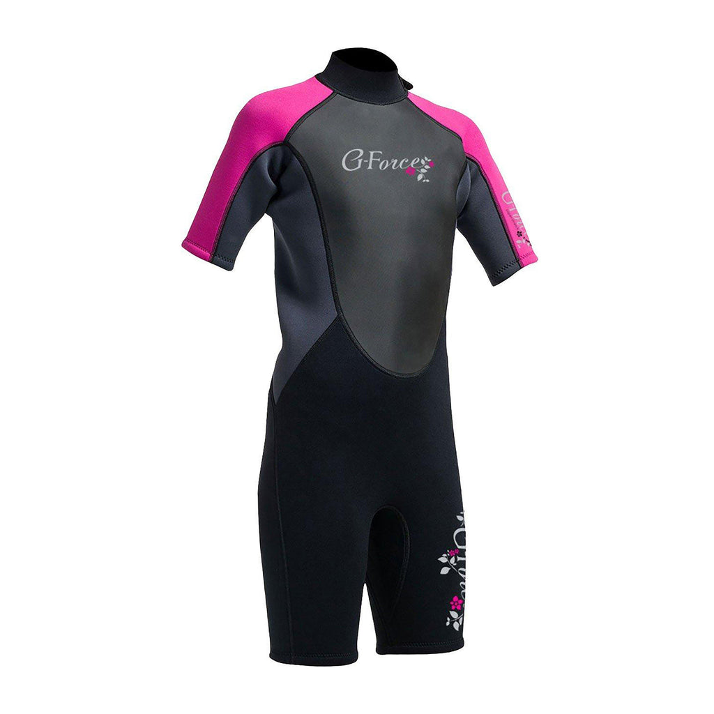 G-Force Junior Girls' 3mm FL Shorti Wetsuit