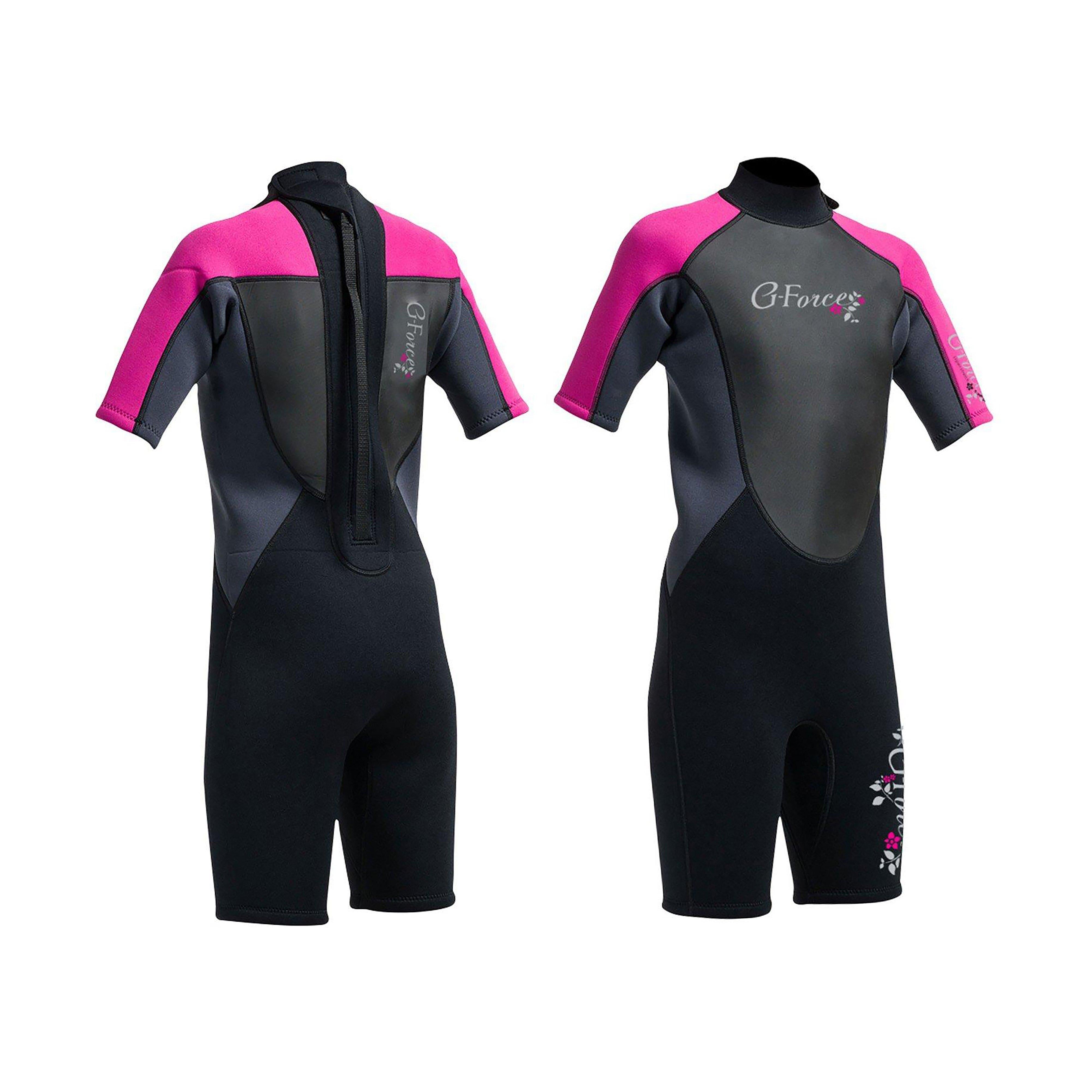 G-Force Junior Girls' 3mm FL Shorti Wetsuit