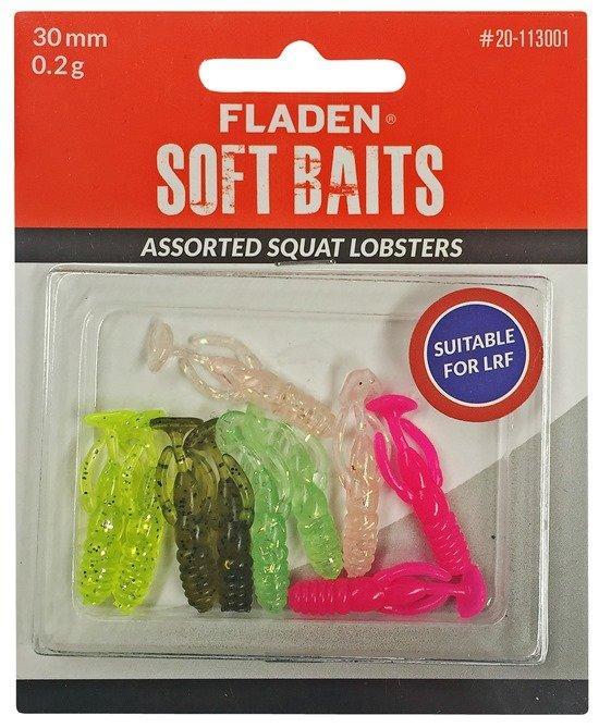Fladen Soft Baits Assorted Squat Lobsters 3cm 0 2g 10pk