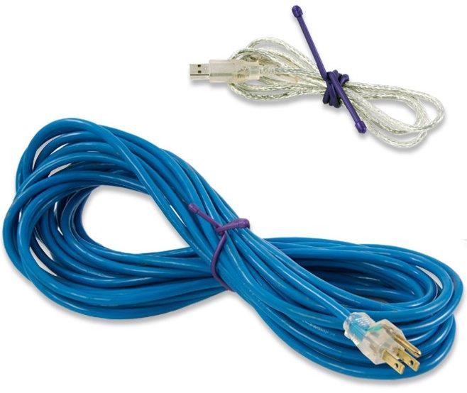 Gear Tie© Reusable Rubber Twist Tie 12" (Black)