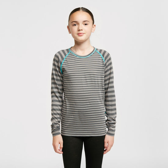 Kids' Striped Merino Baselayer Top