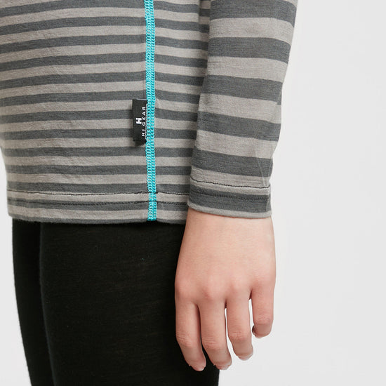 Kids' Striped Merino Baselayer Top