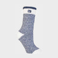 Ladies Cream Block Twist Socks