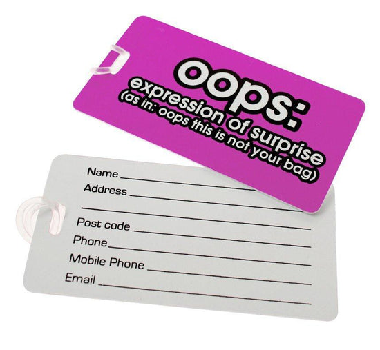 Novelty Luggage Tags Assorted