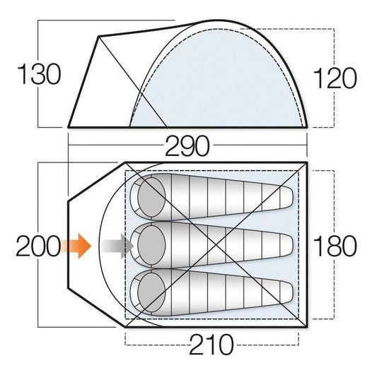 Sigma 300 3 Person Tent