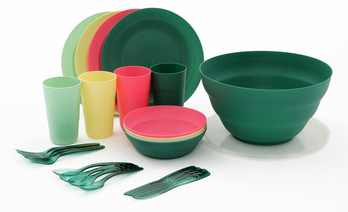 25 Piece Plastic Picnic Set