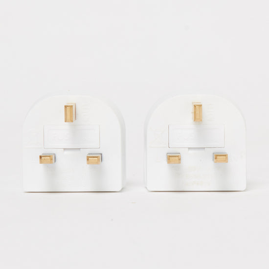 Twin Pack Plug Adaptor EU to UK