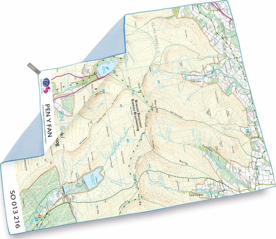 SoftFibre Ordnance Survey Travel Towel XL (Pen-Y-F