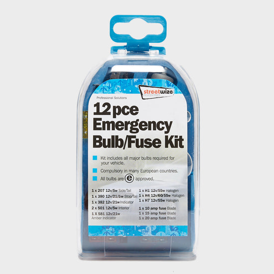 12 Piece Emergency Bulb and Fuse Kit