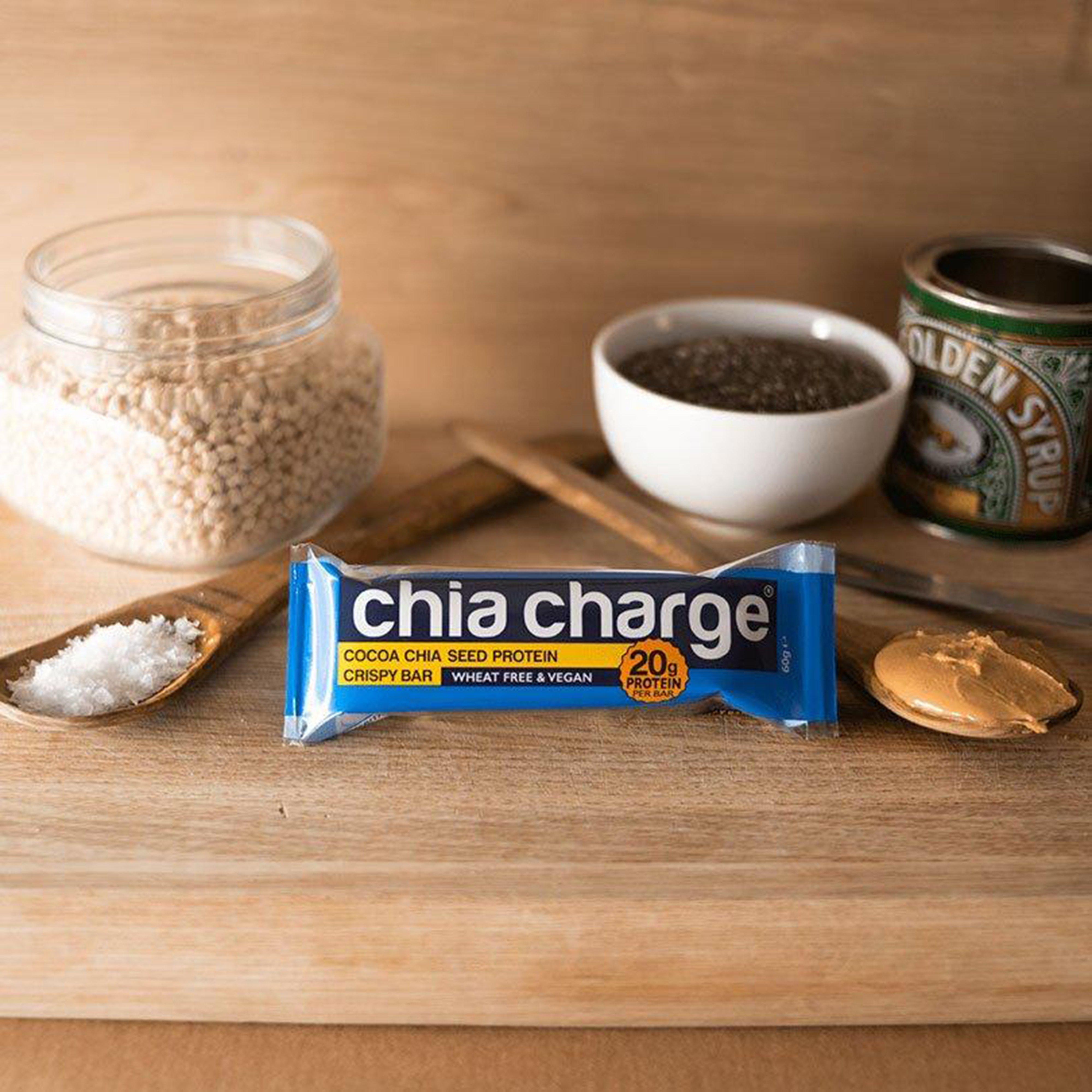 Cocoa Chia Seed Protein Crispy Bar 60g