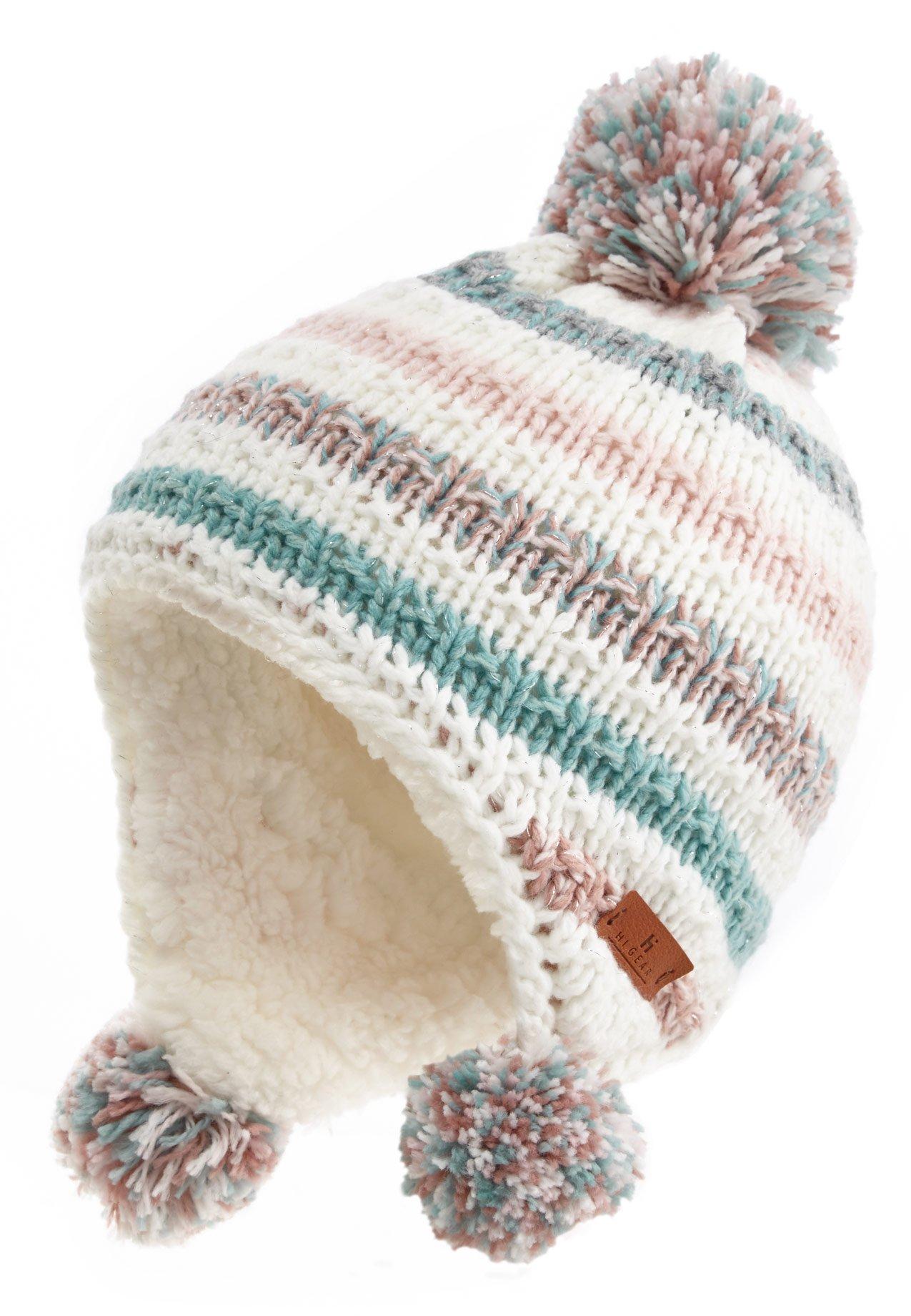 Kids' Fur Lined Pom Pom Hat