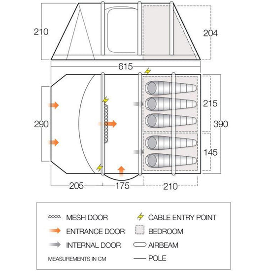 Icarus Air Vista 600XL Inflatable Tent