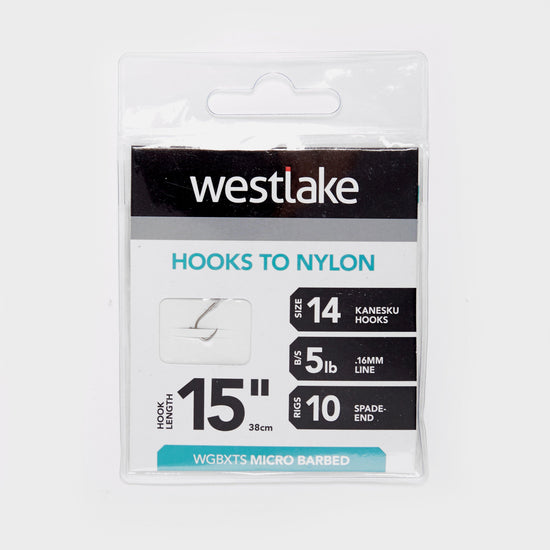 Extra Strong Micro-Barbed Hooks to Nylon (Size 14)