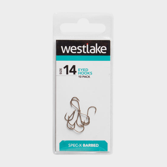Barbed Eyed Hooks (Size 14)