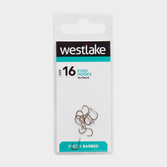 Eyed Barbed Hooks (Size 16)