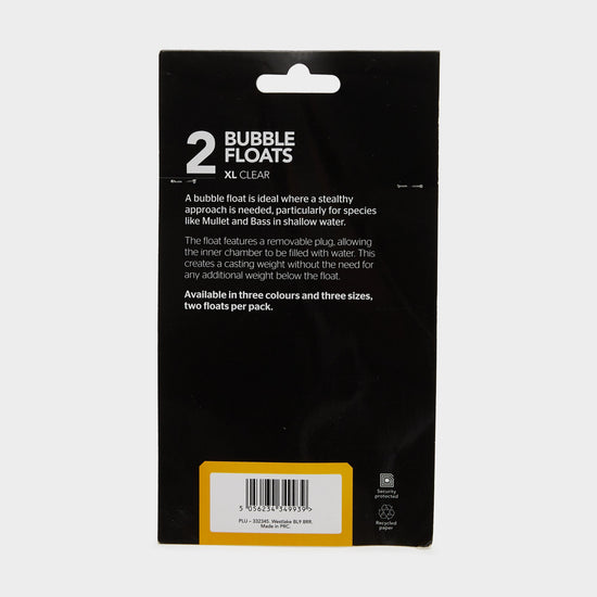 2Pk Bubble Float Xl Clear