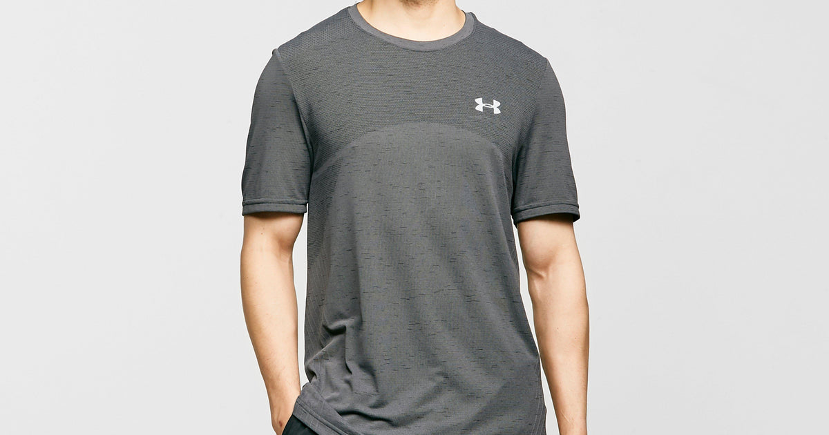 Grey Under Armour Men's UA Vanish Seamless Short Sleeve Tee – Millets