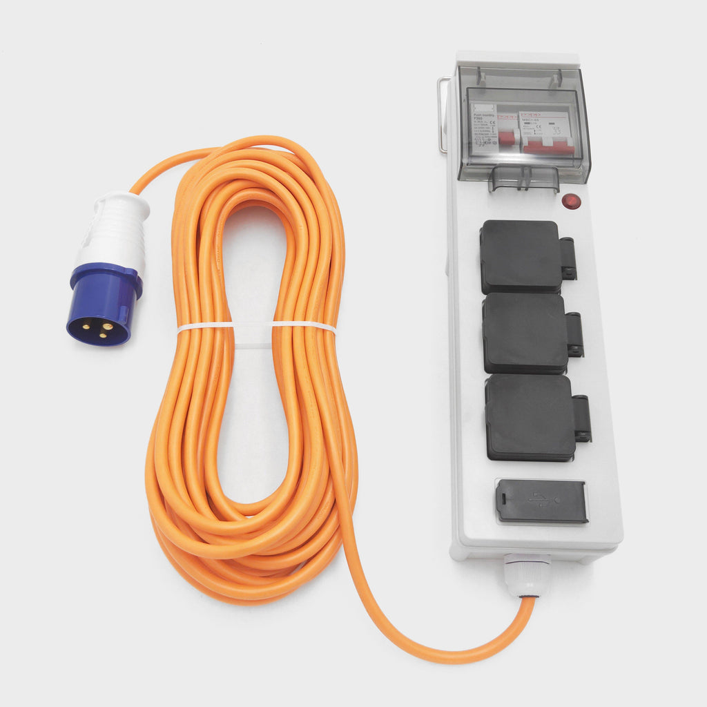 Mobile Mains Kit with USB (15m)
