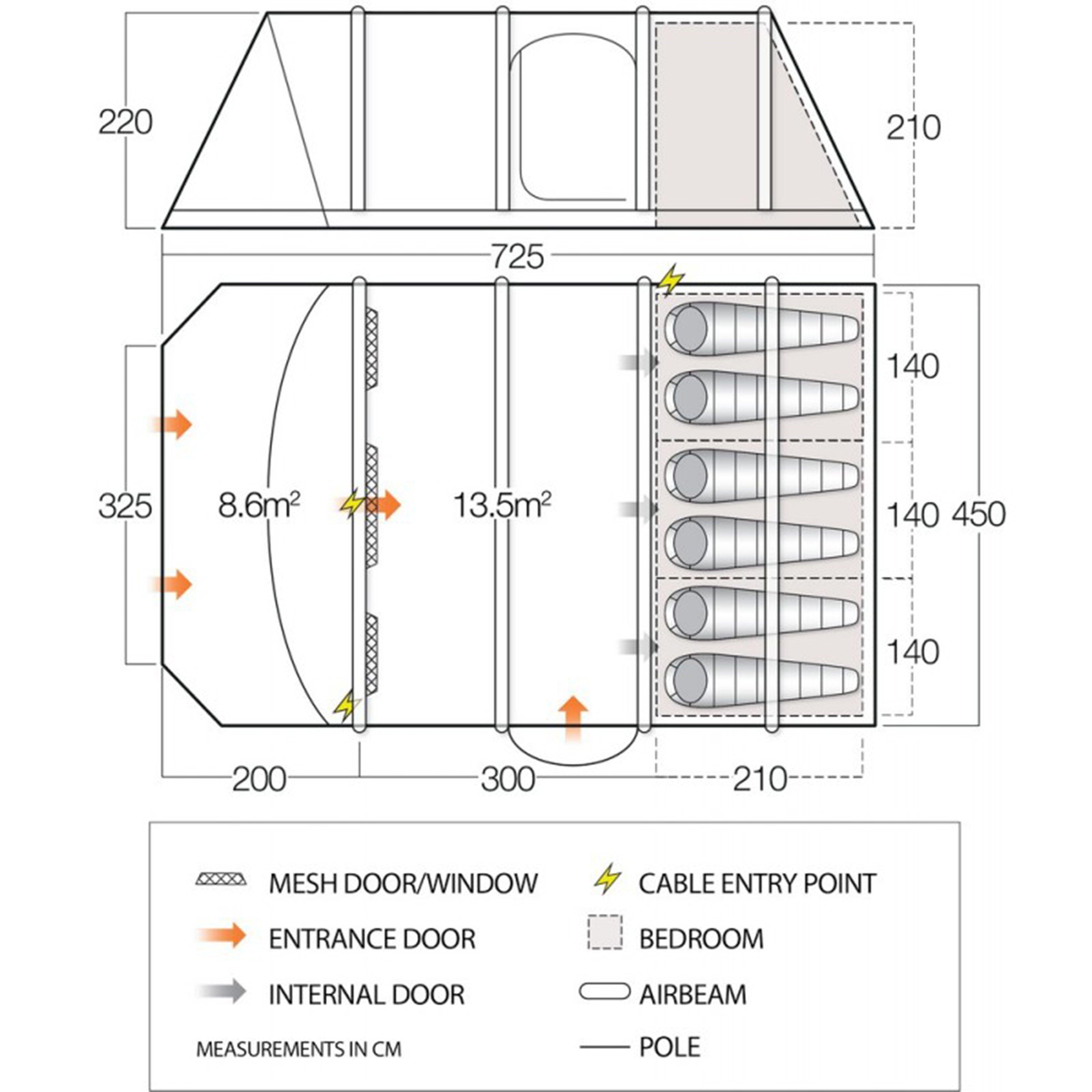 Icarus Air Vista 600XL Inflatable Tent